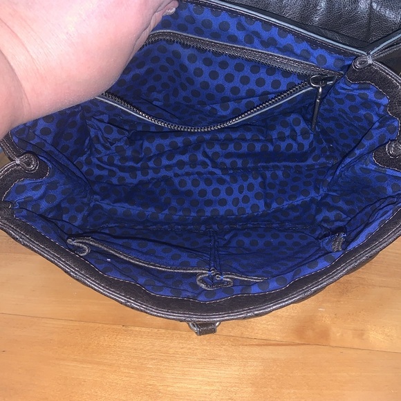 Rebecca Minkoff Brown Leather Quilted Studded Crossbody Messenger Bag VGUC - Picture 12 of 17